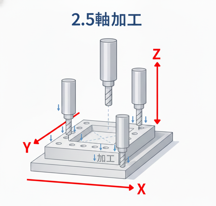 2.5軸加工図解